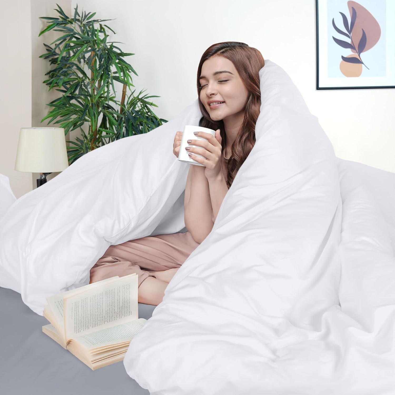 Utopia Bedding Duvet Cover Full Size - 3 Piece with Zipper Closure - 1 Comforter Cover 80X90 Inches & 2 Pillow Shams 20X26 Inches (Pack of 10, White) Comforter Not Included
