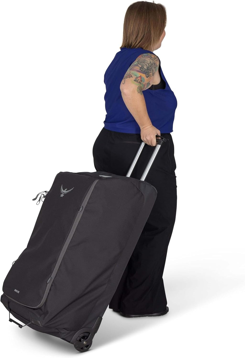 Osprey Daylite 115L Wheeled Collapsible Travel Duffel Bag - Lightweight Rolling Suitcase, Black