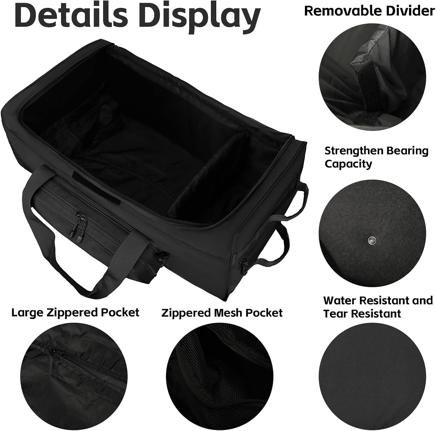 120L 3-Wheel Rolling Duffle Bag - Heavy Duty Military Deployment Bag, Durable Wheeled Duffle Luggage for Travel, Camping & Outdoor Adventures