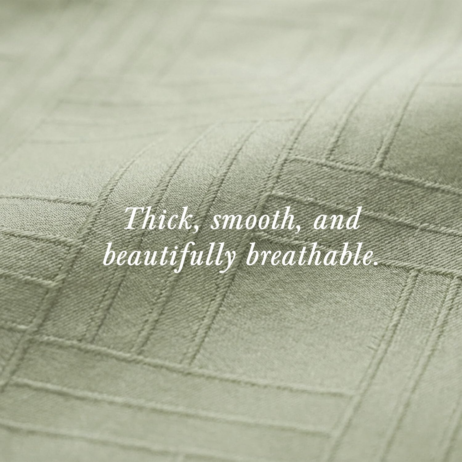 Threadmill California King Size Sheets | 800 Thread Count Jacquard Celine Sage Green | 4 Piece Striped Bed Sheets | Extra Long Staple Cotton Sheet | Luxury Damask Sheets with Elasticized Deep Pocket