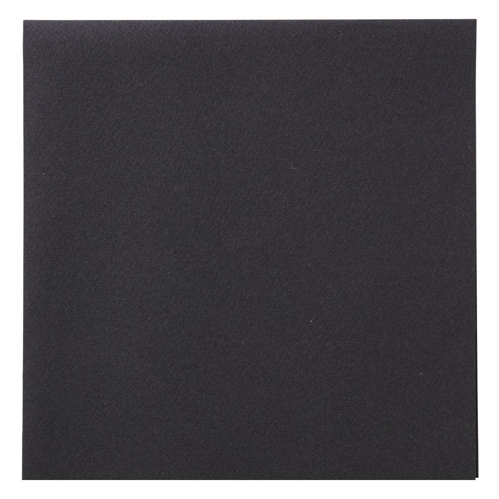 Hoffmaster 125073 Linen-Like Dinner Napkin, 1/4 Fold, 17' Length x 16' Width, Black (Case of 300)