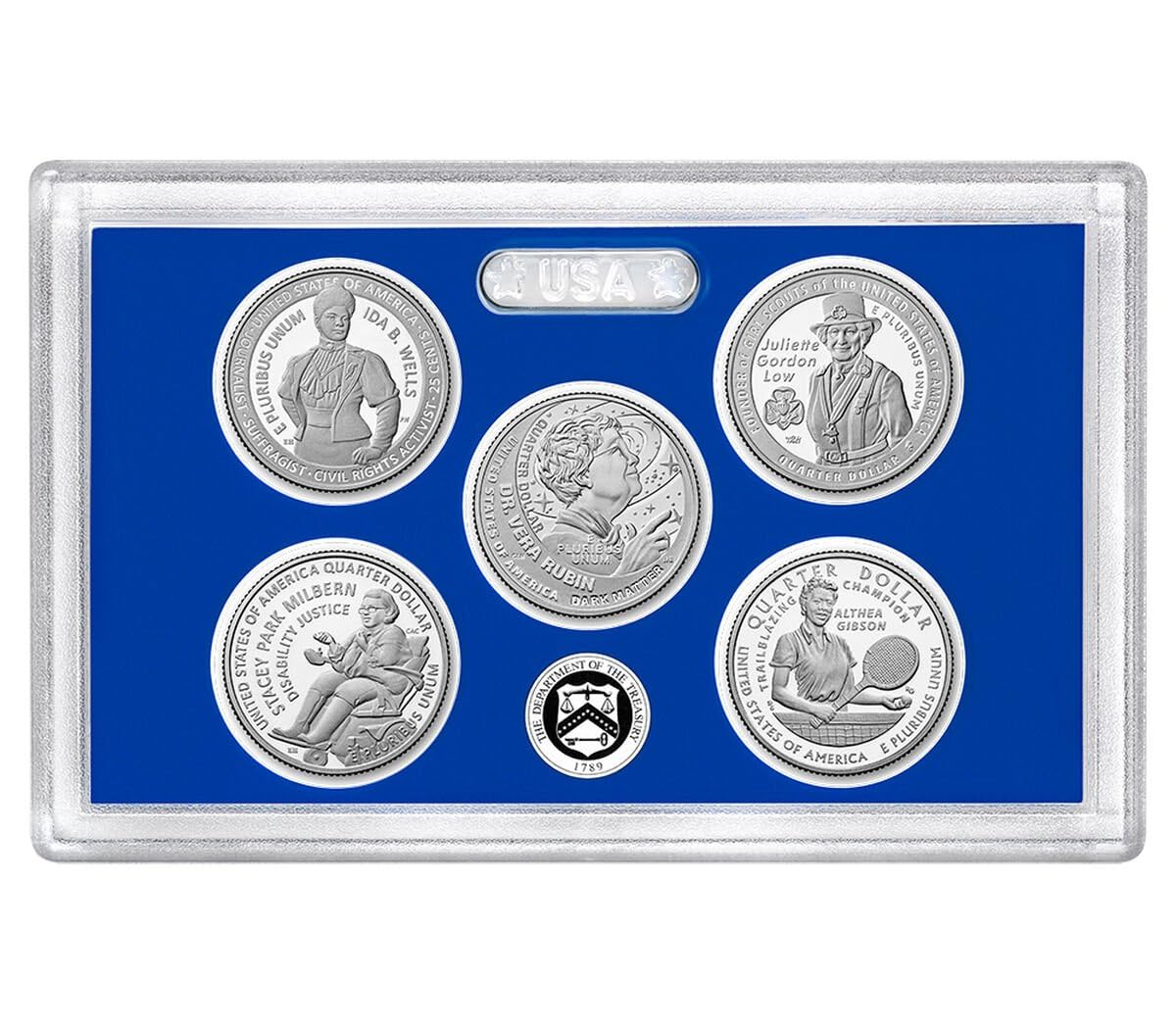 2025 American Women Quarters Proof Set, US Mint, 5-Coin Collection with Certificate of Authenticity