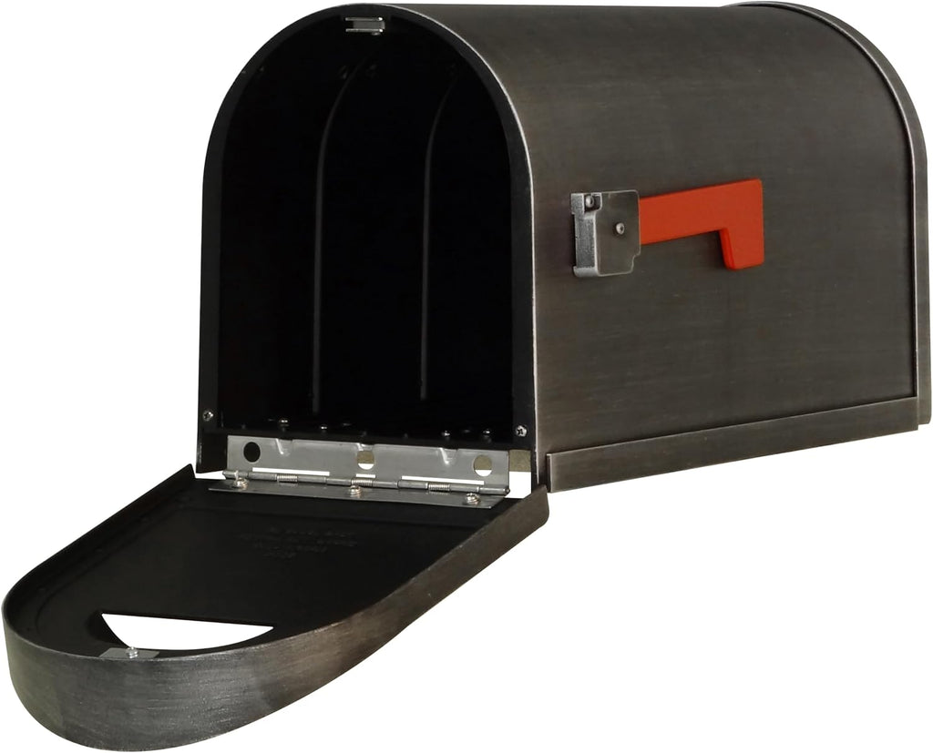 Special Lite Classic Curbside Mailbox - Swedish Silver Aluminum Mailbox for Post Mount - SCC-1008-SW