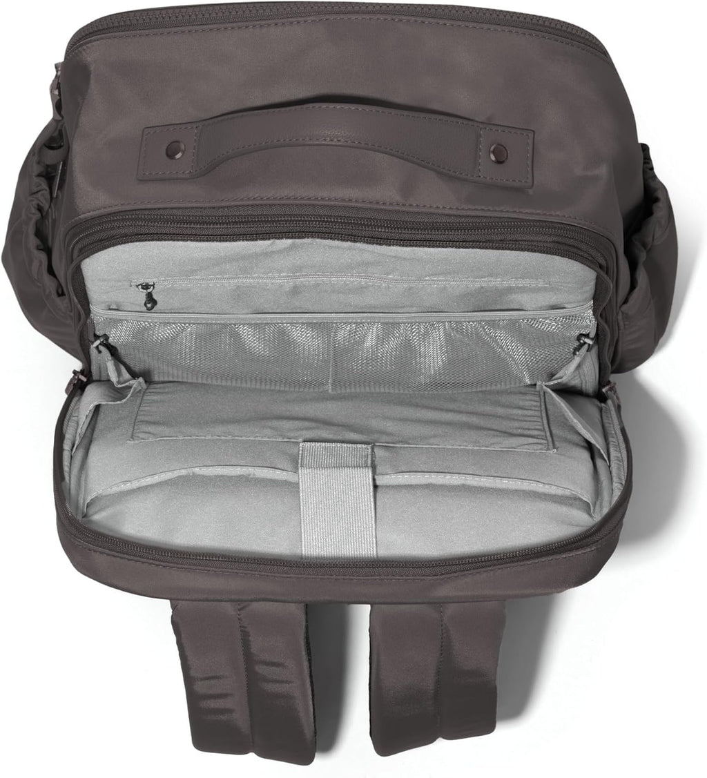 Baggallini Tribeca Expandable Laptop Backpack - 15'x11' Lightweight RFID Computer Bag for Work & Travel with Luggage Sleeve