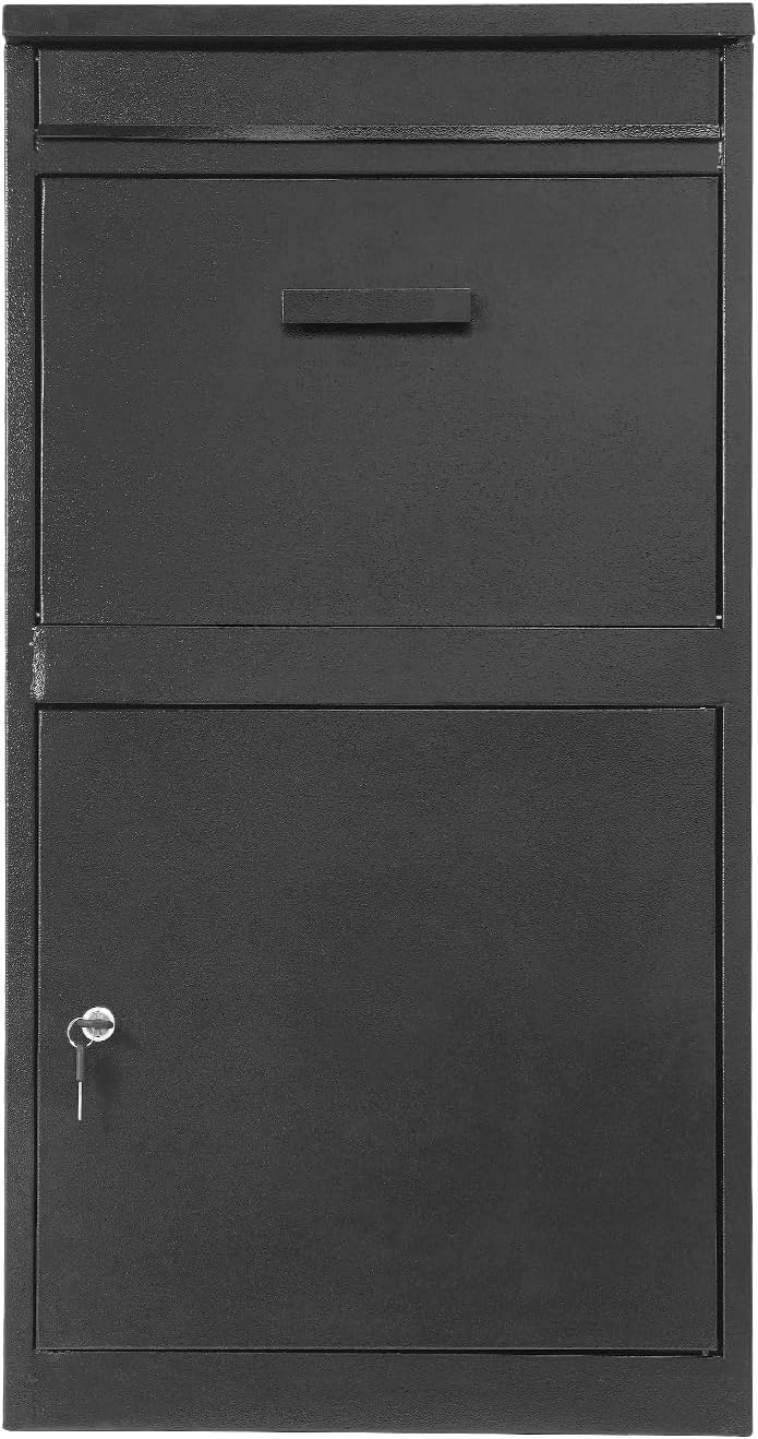 Mail Box with Key Lock,Surface Mounting Post for Easy Install Mailbox Use, Heavy Duty Mailbox Post (18.9 * 15 * 35.4 in)