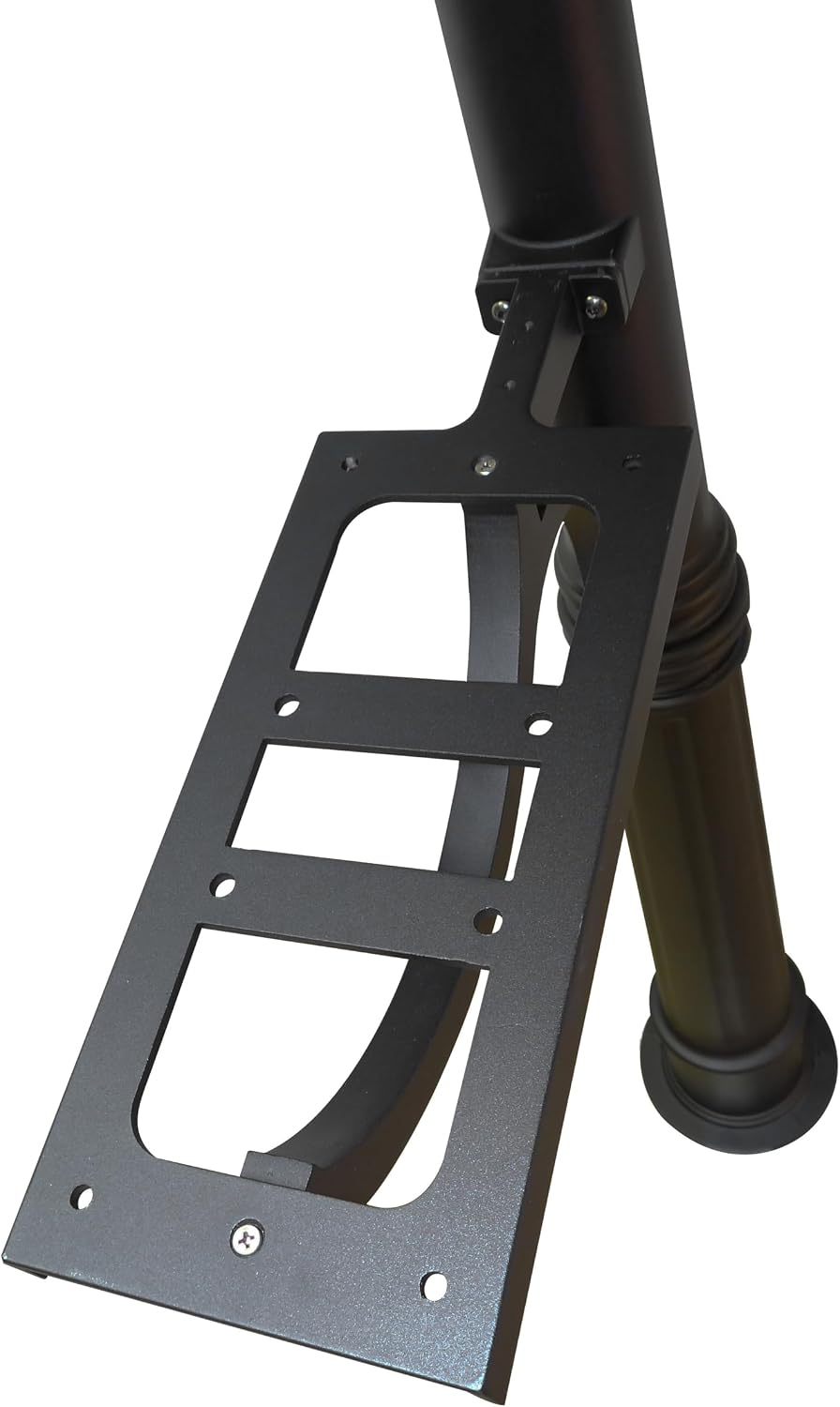 Ashland Mailbox Post - Black Cast Aluminum Post for Curbside Mailbox - SPK-600-BLK