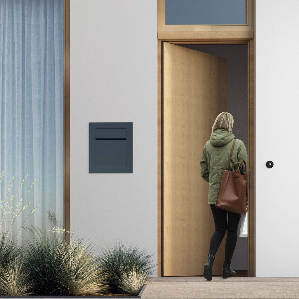 BARI by Bravios - Modern Built-in Black Mailbox
