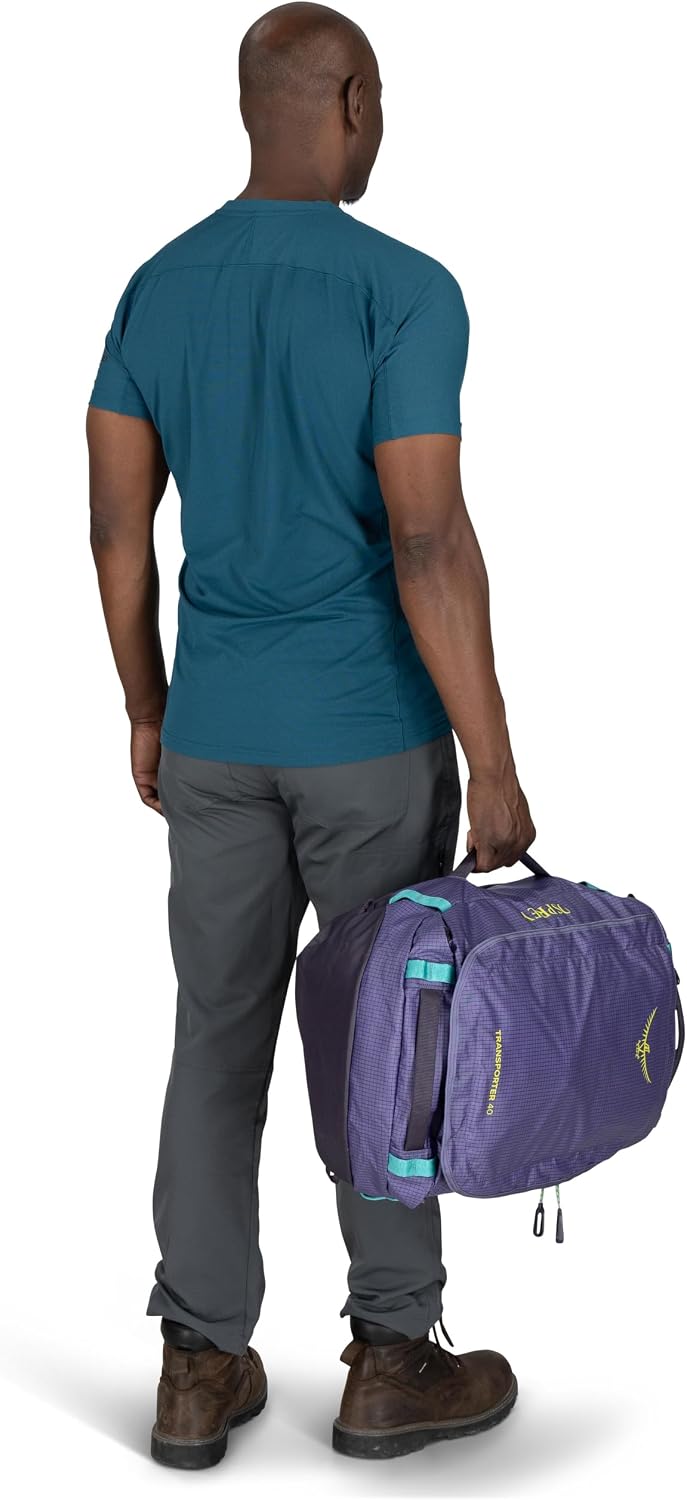 Osprey Transporter Lightweight Travel Duffel Bag - Extra Large Water Resistant Durable Gear Bag for Men and Women