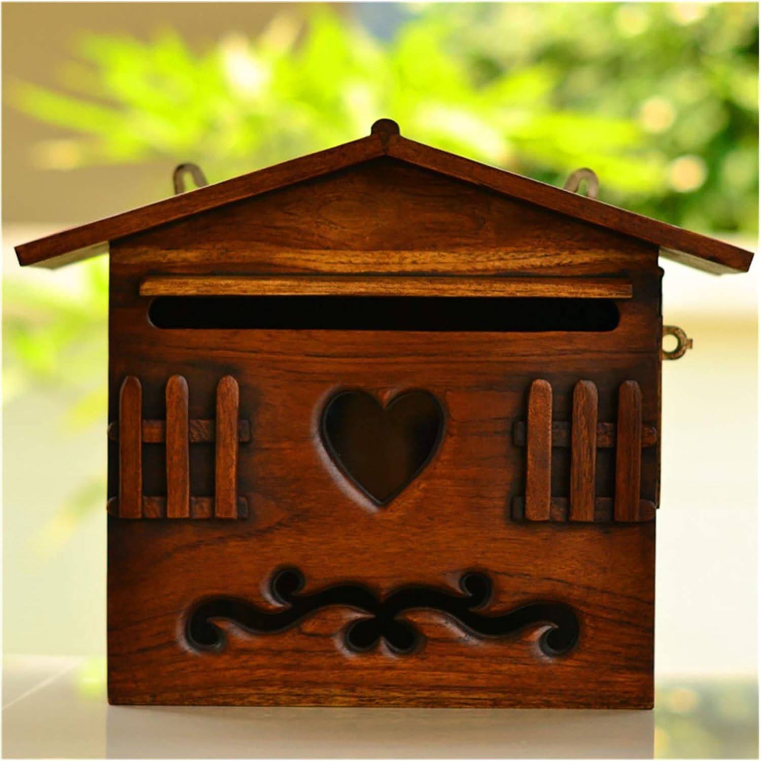 Letterboxes Mailbox Post Box Solid Wood Creative Outdoor Rainproof Mailbox Home Wall Mounted Outdoor