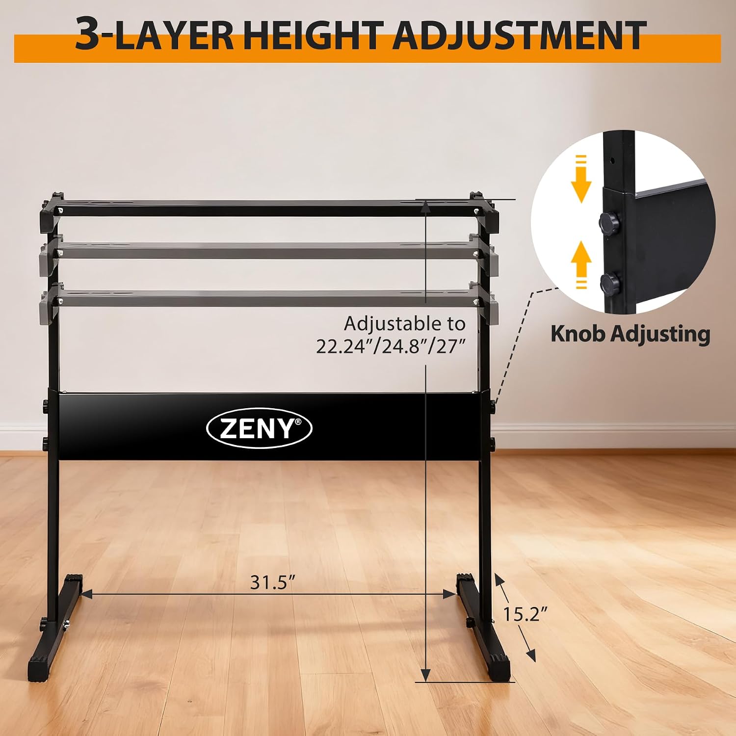 ZENY 61-Key Portable Electric Keyboard Piano with Built In Speakers, LED Screen, Headphones, Microphone, Piano Stand, Music Sheet Stand and Stool (White)