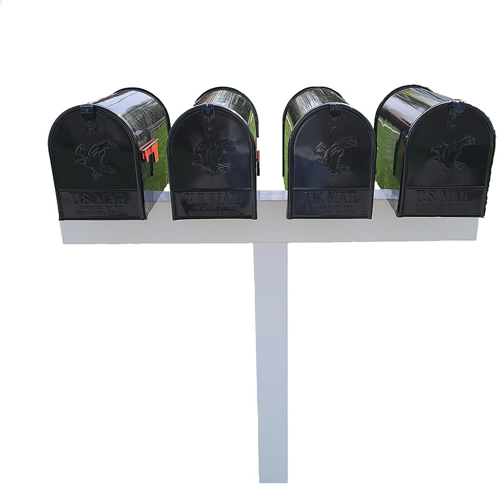 4L 42-in x 45-in Heavy Duty White Vinyl Mailbox Post Sleeve (mailboxes not Included)