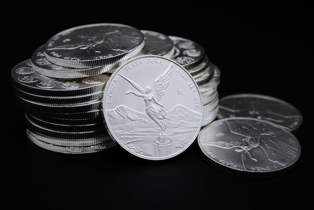 1982 - Present (Random Year) 1 oz Mexican Silver Libertad Coin Brilliant Uncirculated with Certificate of Authenticity - Moneda de Plata Pura de Ley 1 Onza Seller BU