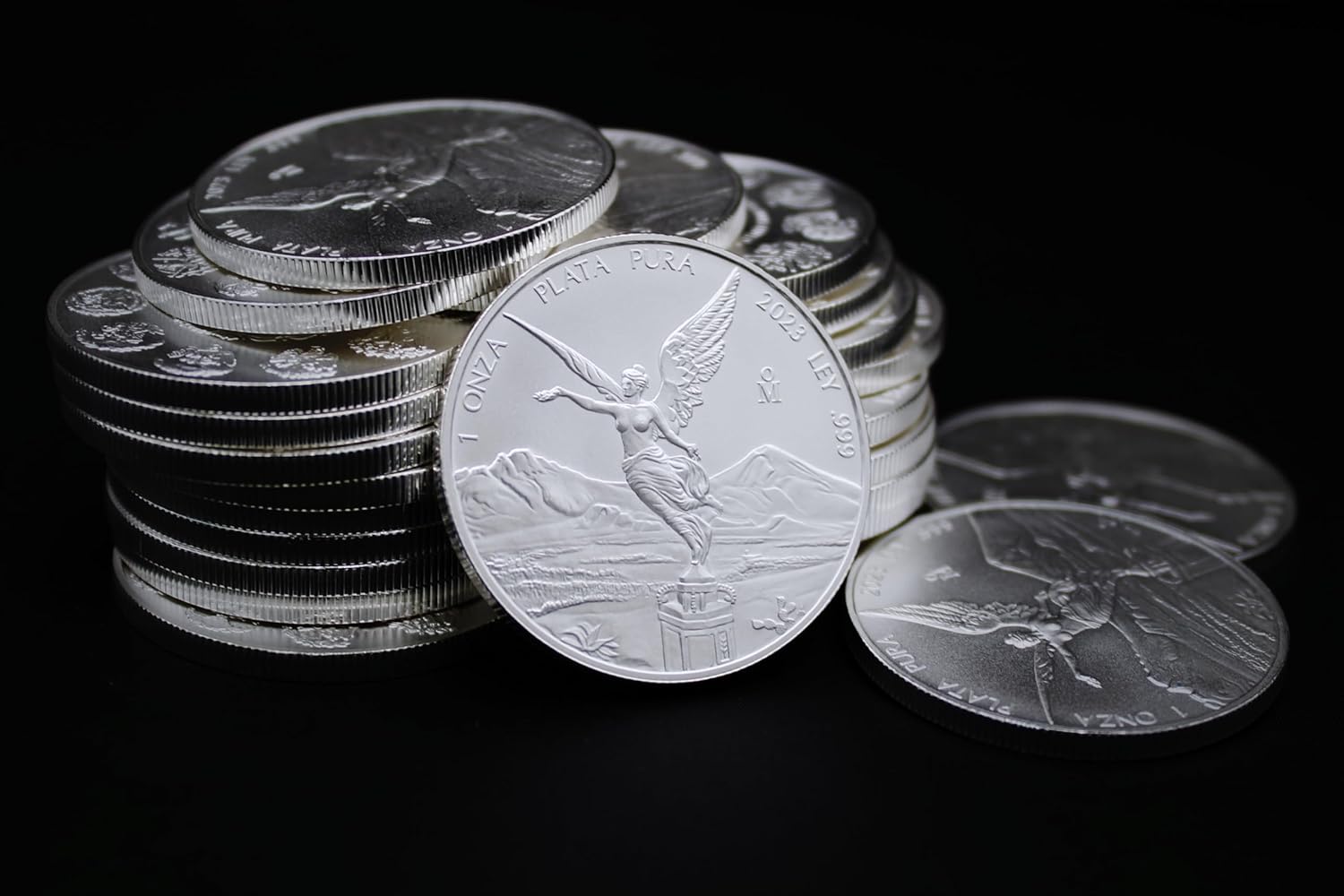 1982 - Present (Random Year) 1 oz Mexican Silver Libertad Coin Brilliant Uncirculated with Certificate of Authenticity - Moneda de Plata Pura de Ley 1 Onza Seller BU