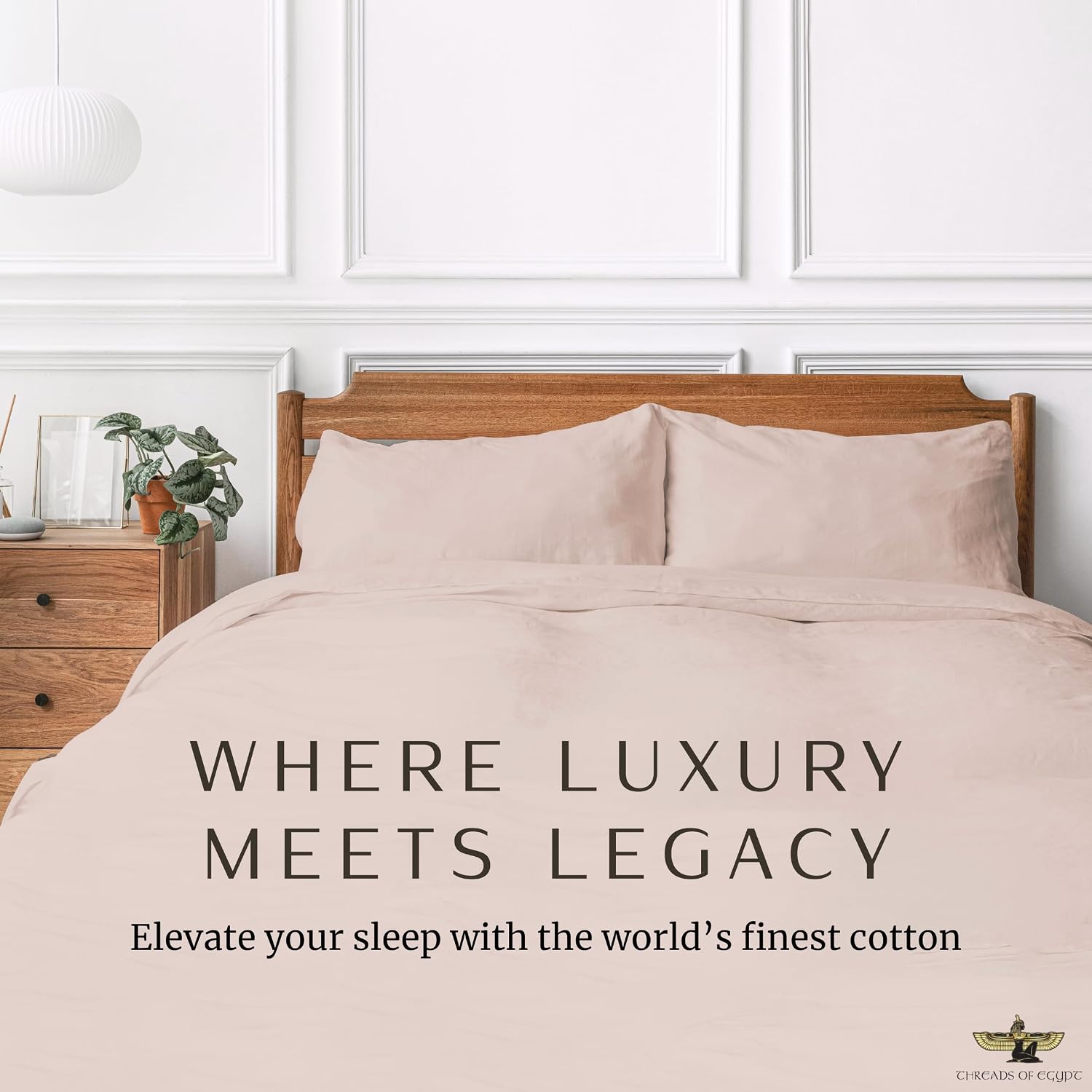 100% Egyptian Cotton Sheets California King Size | 1200 Thread Count | CEA Gold Seal Certified | Ultra Soft | Cooling for Hot Sleepers | 18' Deep Pocket | California King Size [Dune]