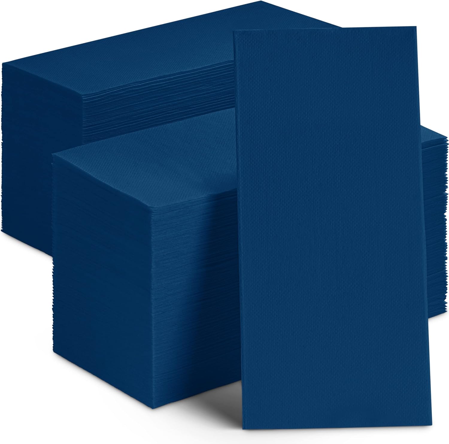 Disposable Dinner Napkins Blue Paper, [1200 Pack] 12' x 17' 2-Ply Quilted Colored Blue Napkins For Wedding, Reception, Party Or Event