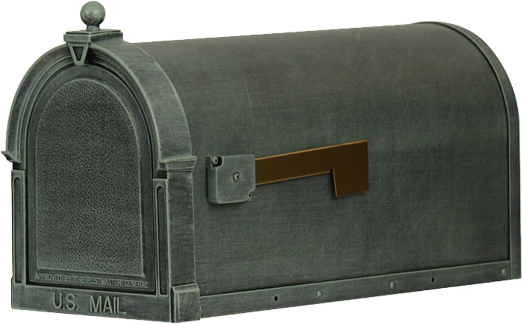 Special Lite Berkshire Curbside Mailbox with Aluminum Post - Verde Green Mailbox with Ashland Post - SCB-1015_SPK-600-VG