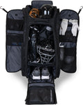 PowerNet Optimus Catcher's Bag, Rolling Equipment Bag Holds All Baseball & Softball Gear, 7 Internal Bat Sleeves, Cleat Compartment, Personalization Panel & Hooks