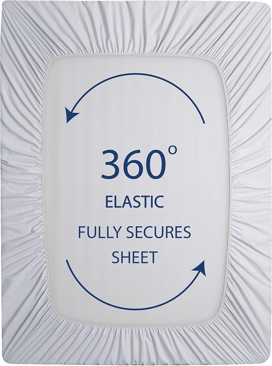 Zip On Sheets Full XL Size Zipper Sheets - Includes 1 Fitted Base + 2 Zip On Sheet - Upto 16' Inch Deep Pockets - Easy to Use, Won't Pop Off - Soft Microfiber Full XL Size 54X80 - Silver Gray