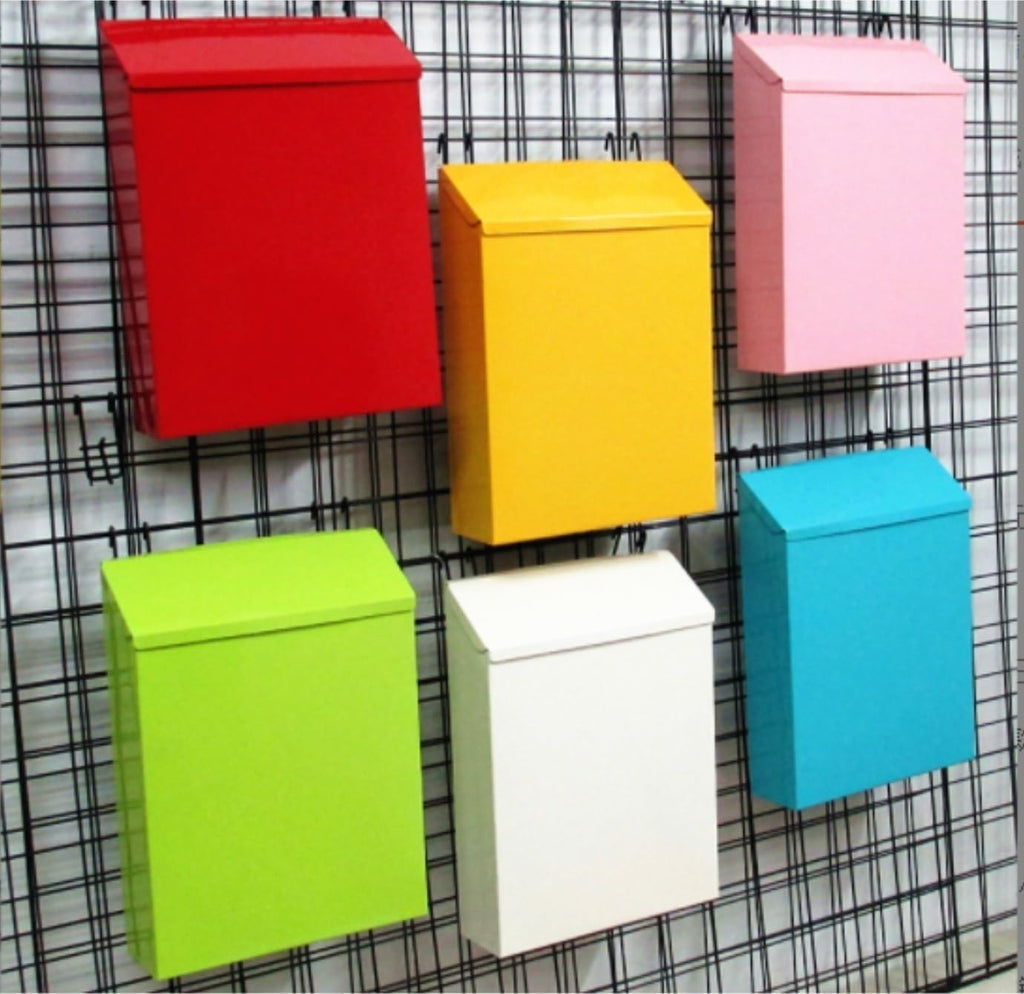 Modern Delivery Letterbox Metal Mailbox Mailbox Locking Wall Mounted Comment Drop Box Payments Holder Postbox Letter Post Mail ‎Outdoor(Yellow)