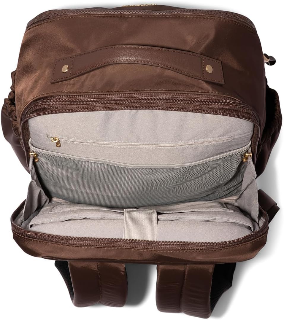 Baggallini Tribeca Expandable Laptop Backpack - 15'x11' Lightweight RFID Computer Bag for Work & Travel with Luggage Sleeve