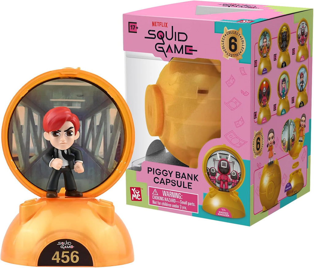 YuMe Squid Game Blind Box Figurines (6-Pack) – Official Netflix Collectible Mystery Capsules Featuring Iconic Characters – Surprise Toy Gift Set for Fans, Adults, Boys & Girls – Series 1