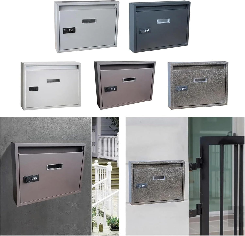 letterbox Post Box Metal Mailbox,for Indoor and Outdoor Entryway Townhouse for Receiving Mail