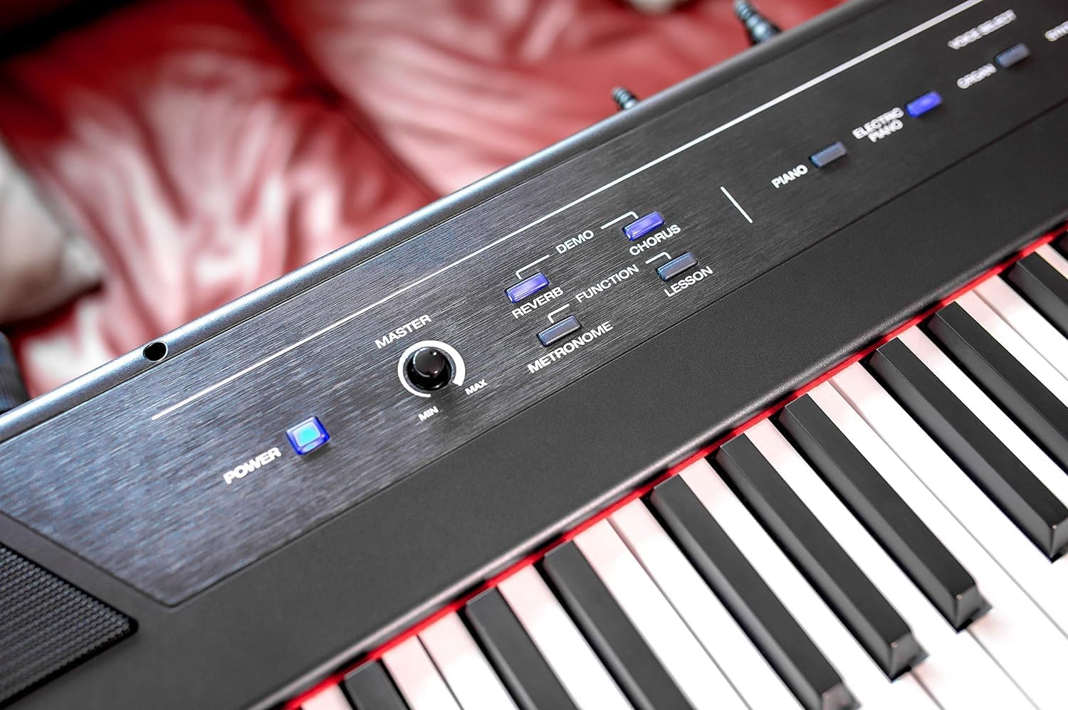 Alesis Recital - 88 Key Digital Piano Keyboard with Semi-Weighted Keys, 2x20W Speakers, 5 Voices, Split, Layer and Lesson Mode, FX and Piano Lessons