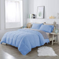 Olivia Rocco 1 Piece 1000 Thread Count Comforter Full XL/Queen Size (88' x 92') Inch 100% Egyptian Cotton Comforter 400 GSM Soft Quality - Light Blue Solid