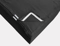 Cotton Zip On Fitted Sheet Queen - 2 Zip On Sheets & 1 Fitted Sheet Base - Upto 16' Inch Deep Pocket Queen Size Zipper Fitted Sheets - Soft & Luxury 600 TC 100% Cotton Zip Sheets - Black