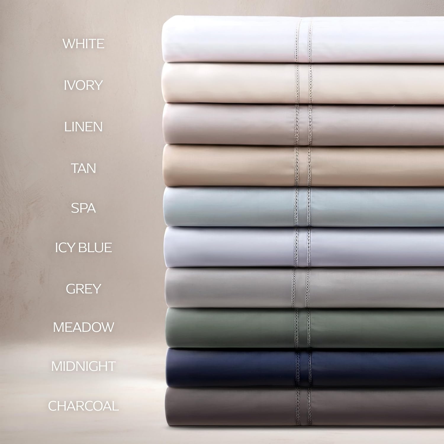 Pure Parima Yalda Duvet Cover Set – 100% Certified Egyptian Cotton, Double-Hem Stitch, Twin/Twin XL, White