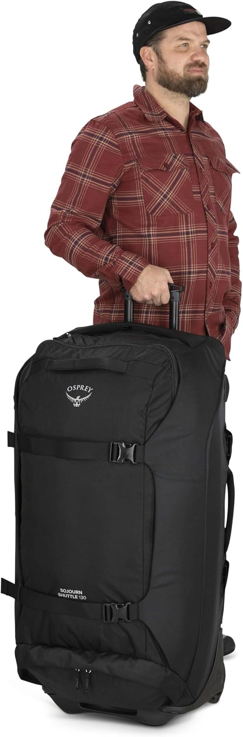 Osprey Sojourn Shuttle 36'/130L Wheeled Duffel Luggage, Koseret Green
