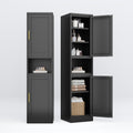 Metal Tall Narrow Kitchen Pantry Cabinet,Tall Bathroom Storage Cabinet,67' High Bathroom Organizers with Doors and Adjustable Shelves for Bathroom, Kitchen,Small Spaces