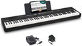 Alesis Recital Pro MKII 88-Key Digital Piano with Weighted Hammer-Action Keys, Speakers, 25 Sounds, USB MIDI and Audio, Sustain Pedal, Skoove and Melodics Piano Lessons
