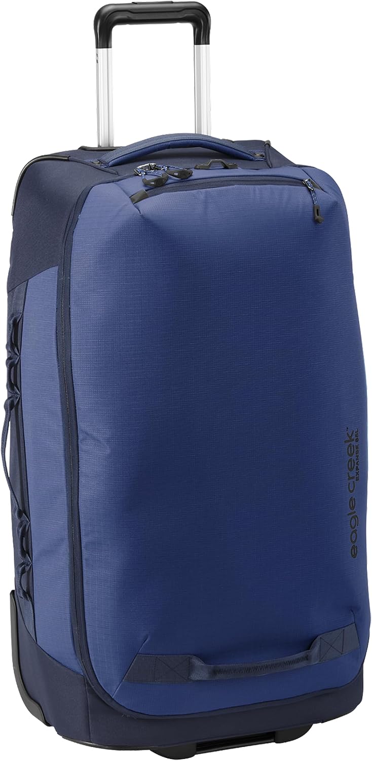 Eagle Creek Expanse 2-Wheel 29' Convertible Luggage Durable Luggage with Backpack Straps Water-Resistant, Expandable, Lockable Zippers Travel Gear Hauler - Pilot Blue