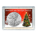 2025 - American Silver Eagle in Christmas Holder Dollar Uncirculated US Mint