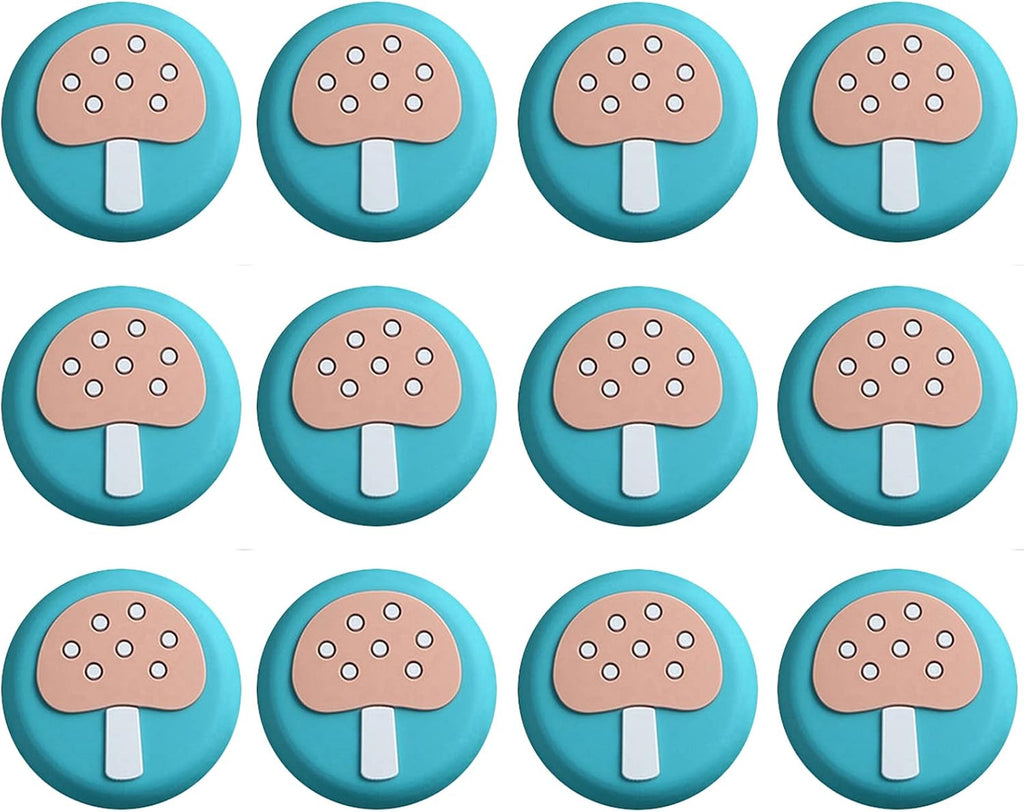 Door Stop-Door Wedge Buffer,Blue Round Wall Door Knob Protector, Cabinet Door Stoppers, Wall Guard Protectors Can Be Sticky on Most Surfaces, Wood, Drywall, Walls, Ceramic, Marble, Glass, and Metal(Si