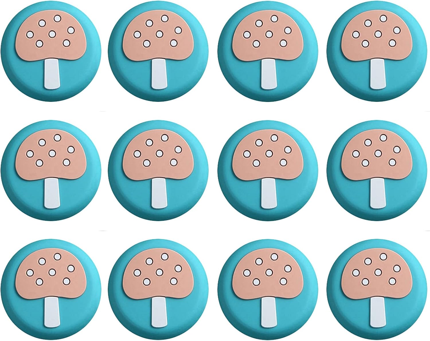 Door Stop-Door Wedge Buffer,Blue Round Wall Door Knob Protector, Cabinet Door Stoppers, Wall Guard Protectors Can Be Sticky on Most Surfaces, Wood, Drywall, Walls, Ceramic, Marble, Glass, and Metal(Si