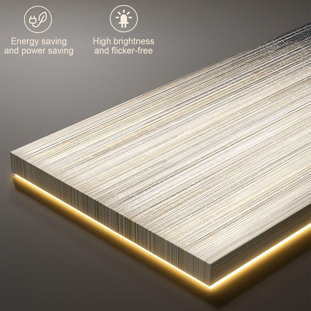 Wall Hanging Mural,Plug-in Power Supply Led Wall Art,Wall Lamp Interior Painting Decorative Strip Hanging Lamp,Living Room Lighting,for Home,Bedroom Decor(E)
