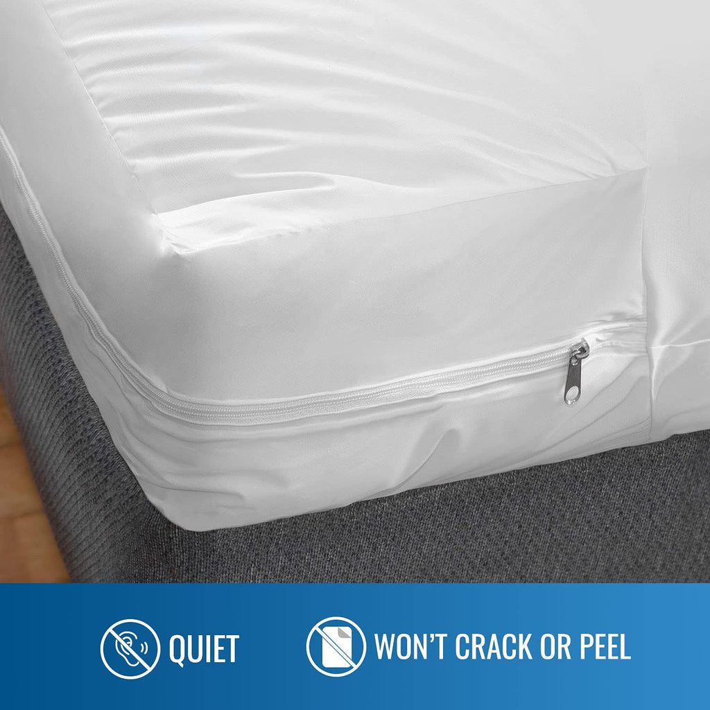 DMI Waterproof Mattress Protector, Mattress Pad, Waterproof Mattress Cover, Bed Pad and Bed Cover, Contoured Fitted Sheet, Twin (Pack of 24), White