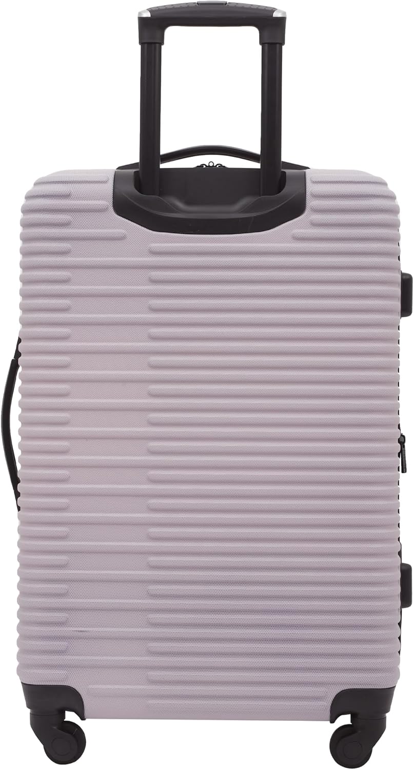 kensie Women's Hillsboro Luggage & Travel Bags Set, Burnished Lilac, 4 Piece Set