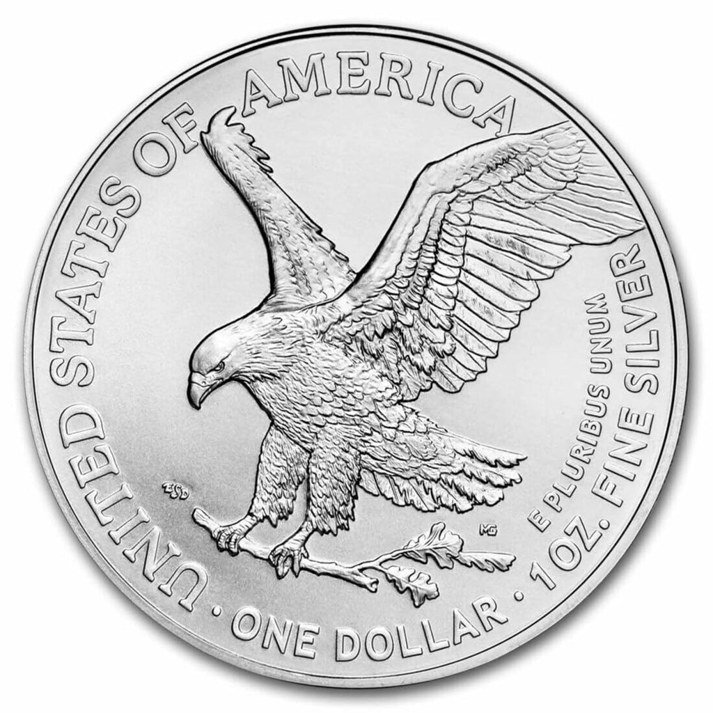 2025 - American Silver Eagle 1 oz Bullion Coin with Certificate of Authenticity $1 Seller Uncirculated