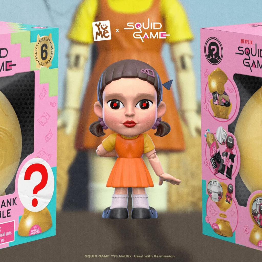 YuMe Squid Game Blind Box Figurines (6-Pack) – Official Netflix Collectible Mystery Capsules Featuring Iconic Characters – Surprise Toy Gift Set for Fans, Adults, Boys & Girls – Series 1