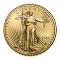 2025 - American Gold Eagle 1/10th oz Bullion Coin with Certificate of Authenticity $5 Seller Uncirculated