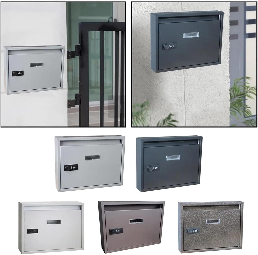letterbox Post Box Metal Mailbox,for Indoor and Outdoor Entryway Townhouse for Receiving Mail