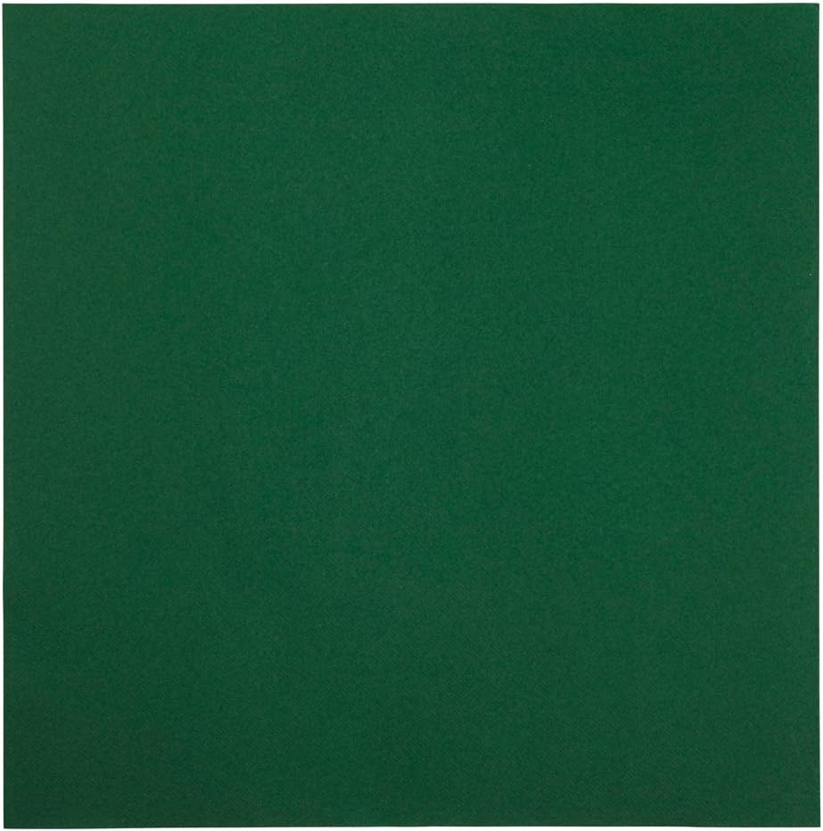 Hoffmaster 820 Linen-Like Flat Pack Color In Depth Napkin, 16' Length x 16' Width, Hunter Green (Case of 500)