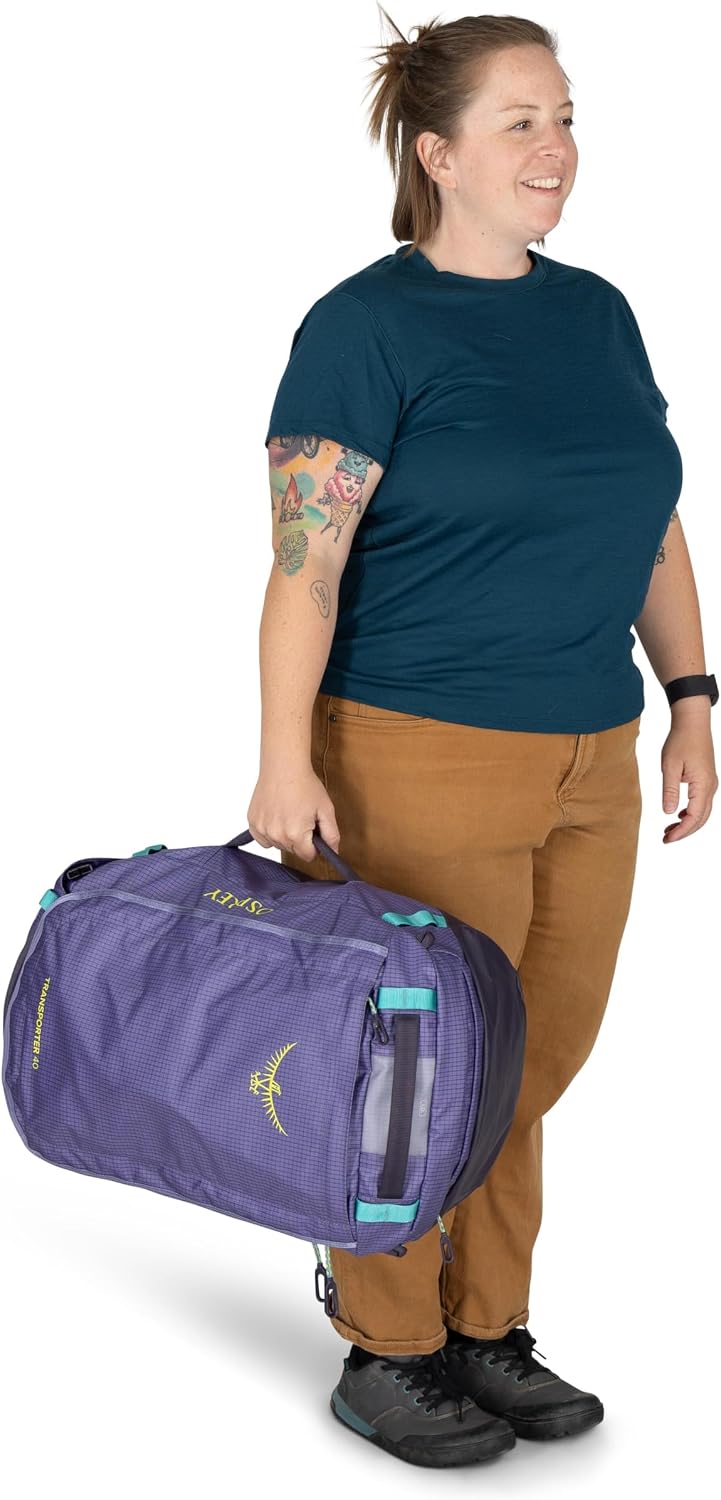 Osprey Transporter Lightweight Travel Duffel Bag - Extra Large Water Resistant Durable Gear Bag for Men and Women
