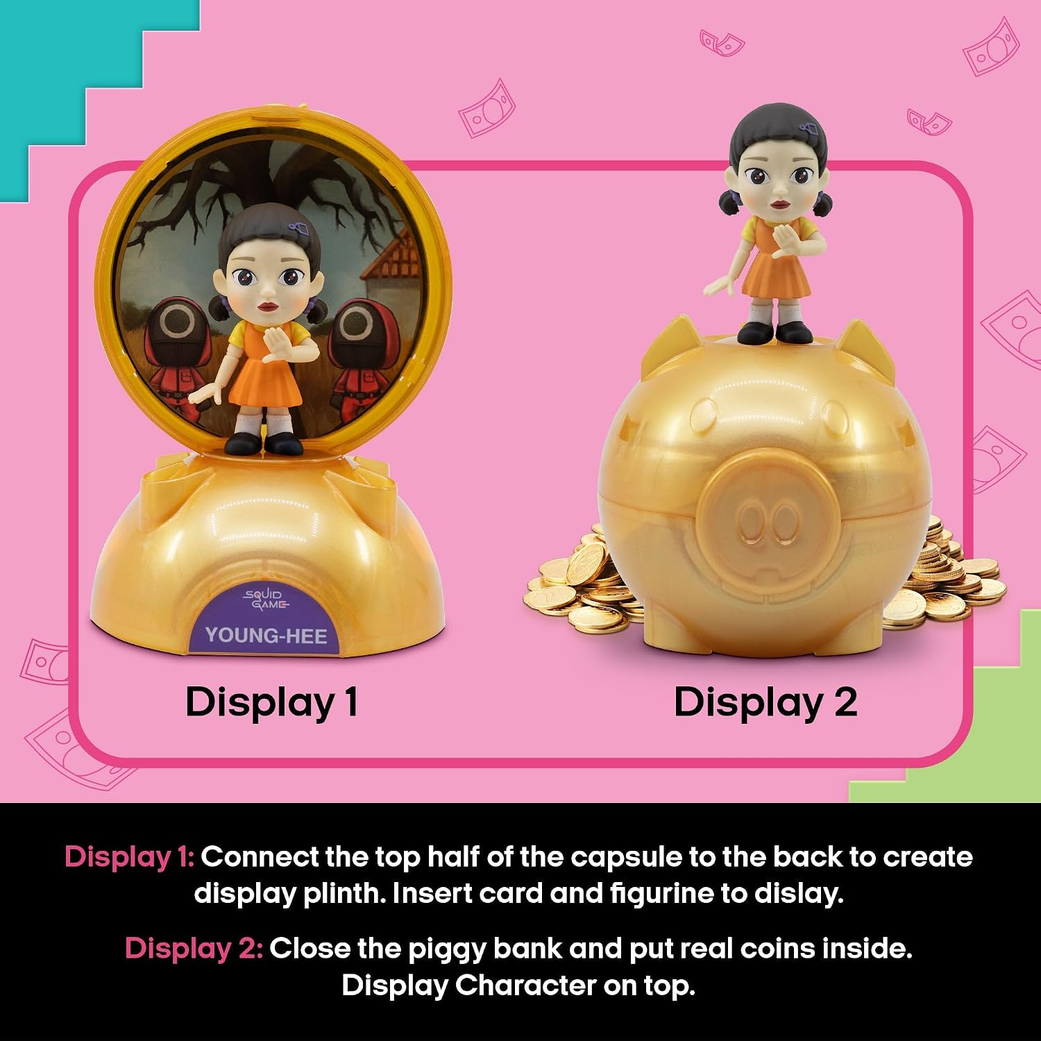 YuMe Squid Game Blind Box Figurines (6-Pack) – Official Netflix Collectible Mystery Capsules Featuring Iconic Characters – Surprise Toy Gift Set for Fans, Adults, Boys & Girls – Series 1