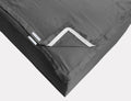 Cotton Zip On Fitted Sheet Queen - 2 Zip Sheets & 1 Fitted Sheet - Upto 16' Inch Deep Pocket Queen Size Zipper Fitted Sheets - Soft & Luxury 600 TC 100% Cotton - Dark Grey
