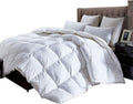 Luxurious California King Size Lightweight Goose Down Comforter Duvet Insert All Season, 1200 Thread Count 100% Egyptian Cotton, 45 oz Fill Weight, (Cal) King