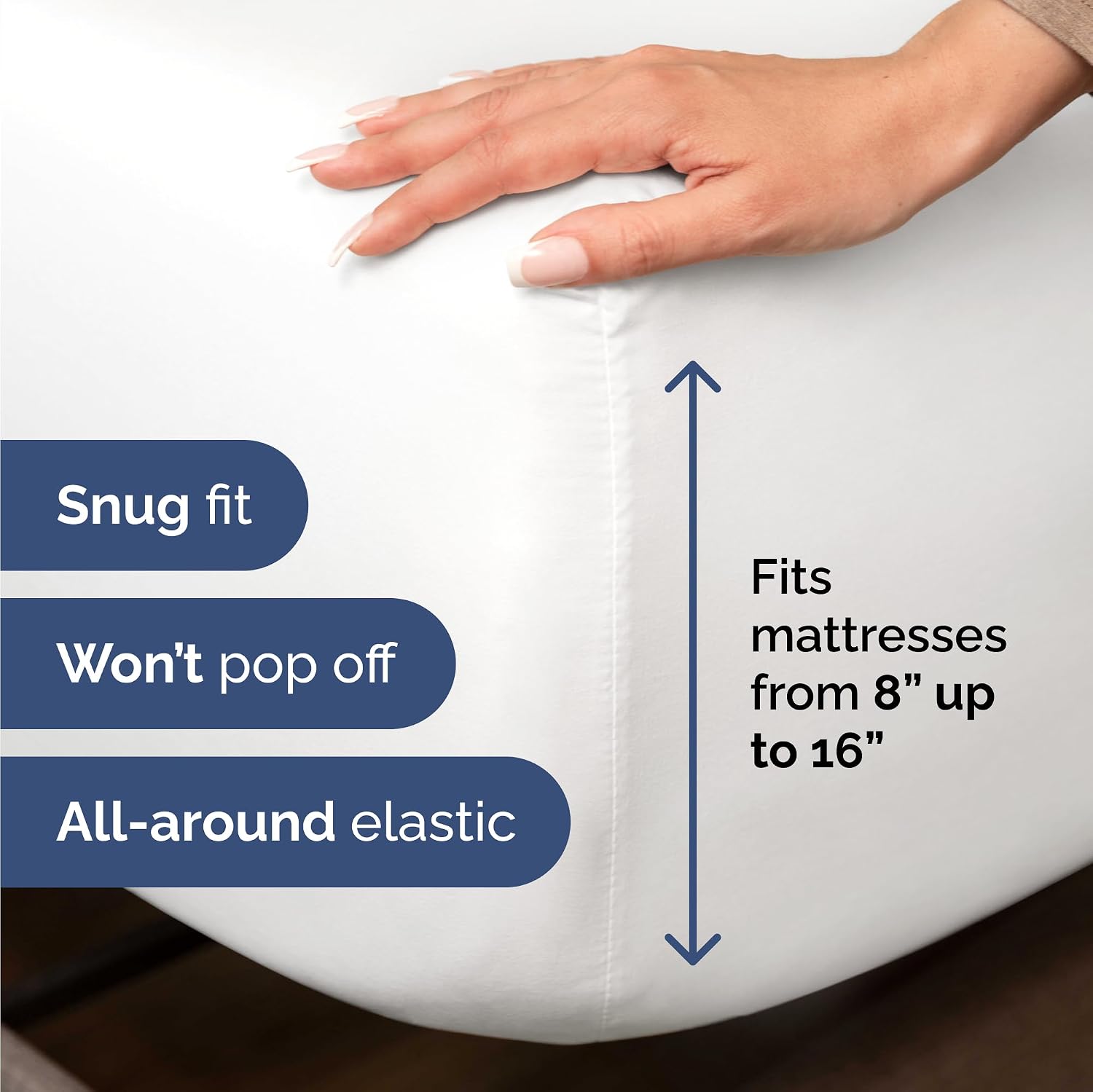 Bulk Case Pack of 20 Fitted Sheets - (20) Queen Size Fitted Sheets with Deep Pockets - Wholesale Bulk Bedding for Hotels, Spas & Airbnbs - Breathable & Cooling - Soft and Wrinkle Free - (Queen, White)